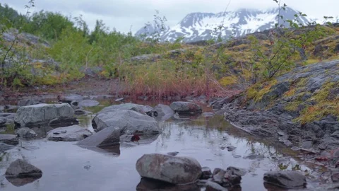 Rain on the Mountain Stock Footage 95496646