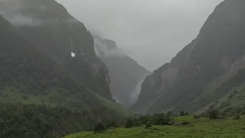 Rain in mountain Stock-Footage 134624181