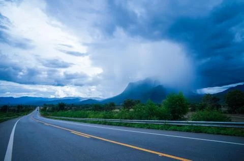 Rain on the mountain Stock Photos