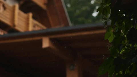 Rain in the mountains Video stock 159182539