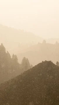 Rain on the mountains Stock Photos