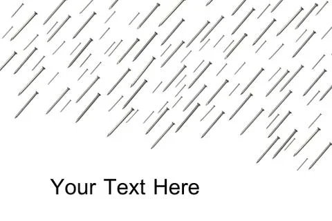Rain of nails Stock Illustration