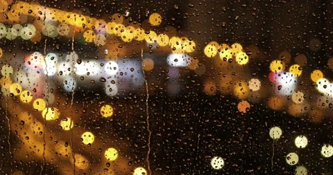 Rain night in city Stock Footage 146756795