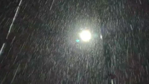 Rain at night Stock Footage 256520128