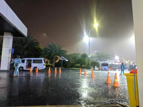 Rain To Night Foto stock