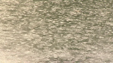 Rain on ocean fine roll focus Stock Footage 156206