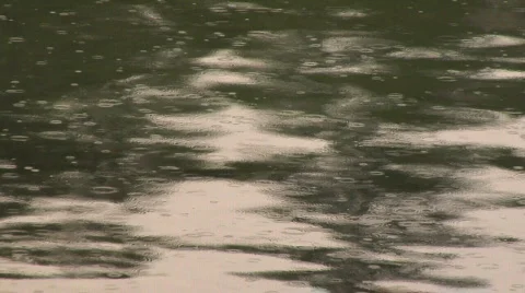 Rain on ocean light MS Stock Footage 156248