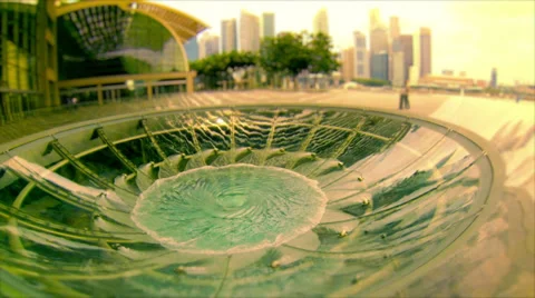Rain Oculus in Singapore Stock Footage 34256211