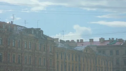 Rain in the Old City Stock Footage 80249094