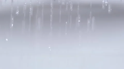 Rain or tropical shower close up in modern bathroom. Stock Footage 147715550