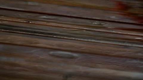 Rain on outdoor table video 스톡 동영상 50382096