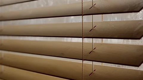 Rain Outside the Window Blinds Artwork Видео 61190753