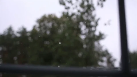 The rain outside the window Stock Footage 75979342
