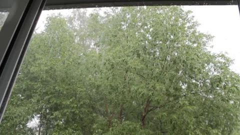 Rain outside the window 動画素材 155826122