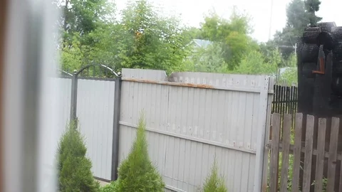 Rain is outside the window, sad mood and weather Stock-Footage 115925031