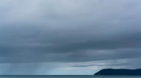 Rain over the the Adriatic coast Stock Footage 63240005