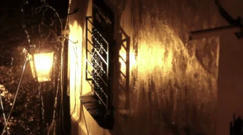 Rain over Lantern Stock Footage 8978295