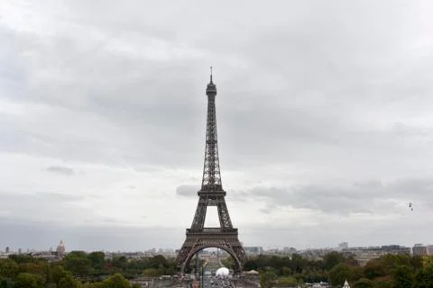 Rain over paris Stock Photos