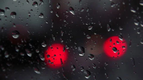 Rain over windscreen Stock Footage 49035353