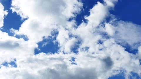 Rain overcast cloudscape time-lapse 4k nature video: dark clouds moving blue sky Stock Footage 68637022