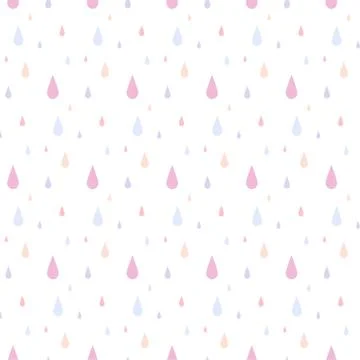 Rain pattern of color falling in isolated background. 스톡 일러스트