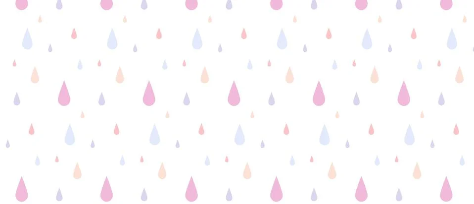 Rain pattern of color falling in isolated background. Stock Illustration