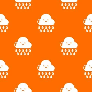 Rain pattern orange Stock Illustration