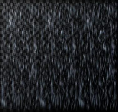 Rain pattern, realistic rain with snow, vector Stock Illustration