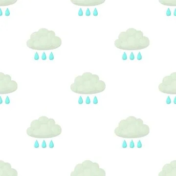 Rain pattern seamless vector Stock Illustration
