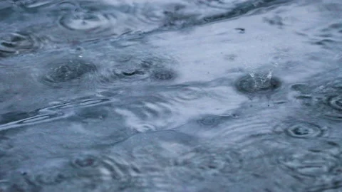 Rain on paving slab Stock Footage 221585502