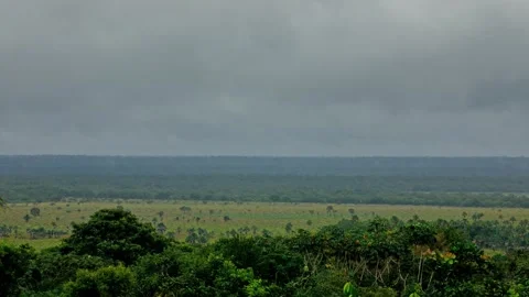 Rain in plains Video stock 291752486