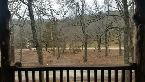 Rain from the Porch Stock Footage 167983754