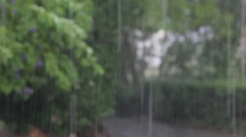 RAIN  POURING DOWN 2 Stock Footage 22323823