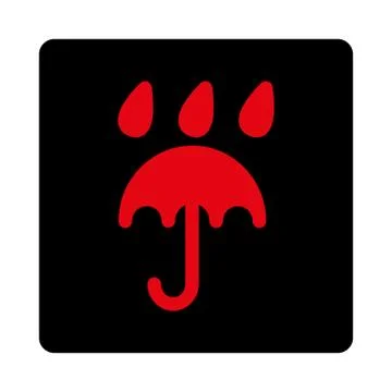 Rain protection icon Illustrazione stock