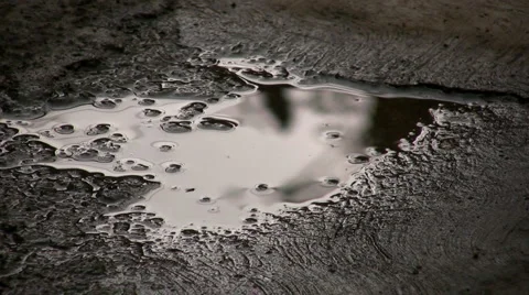 Rain puddle Stock-Footage 5185845