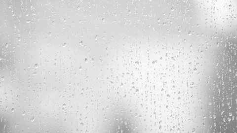 Rain, rain on window, no people, video, heavy, overlay, realistic Stock Footage 314985842