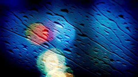 Rain, rain on window, no people, video, heavy, overlay, realistic Stock Footage 314985849