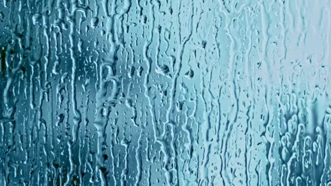 Rain, rain on window, no people, video, heavy, overlay, realistic Stock Footage 314985860