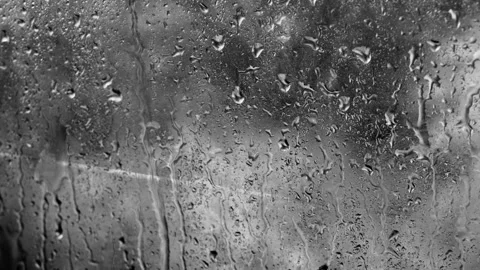 Rain, rain on window, no people, video, heavy, overlay, realistic Stock Footage 314985872
