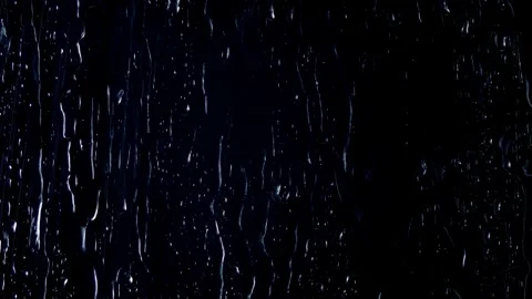 Rain, rain on window, no people, video, heavy, overlay, realistic Stock Footage 314985886