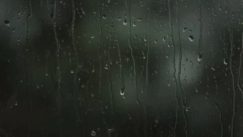 Rain, rain on window, no people, video, heavy, overlay, realistic Stock Footage 314985911