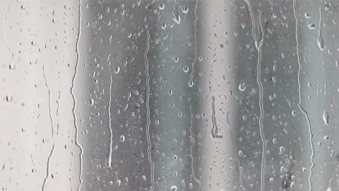 Rain, rain on window, no people, video, heavy, overlay, realistic Stock Footage 314985913