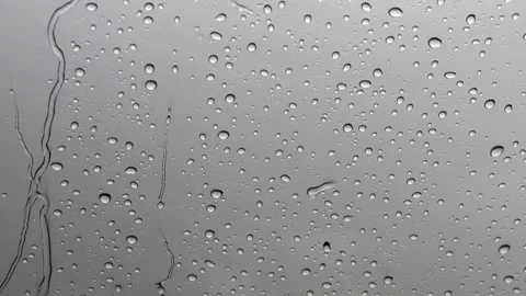 Rain, rain on window, no people, video, heavy, overlay, realistic Stock Footage 314985933