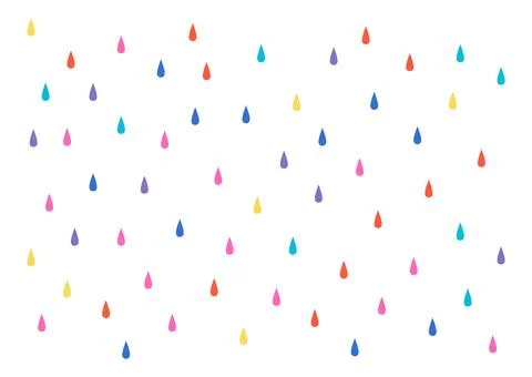 Rain, raindrops, water drops illustration, background, texture. Stock Illustration