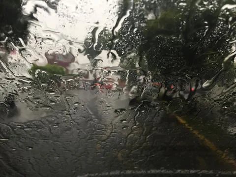 Rain reflection Stock Photos