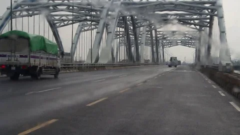 Rain on the road Stock Footage 78259869