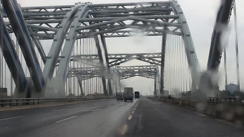 Rain on the road Stock Footage 78321077