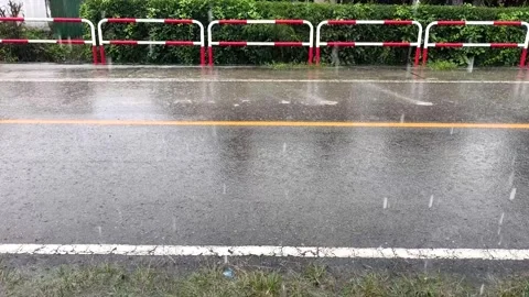 Rain road Stock Footage 320455925