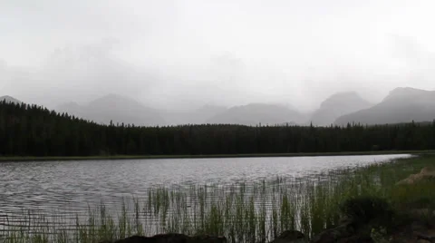Rain in the Rockies Stock Footage 33525190