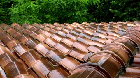 Rain on the roof Stock-Footage 34469582